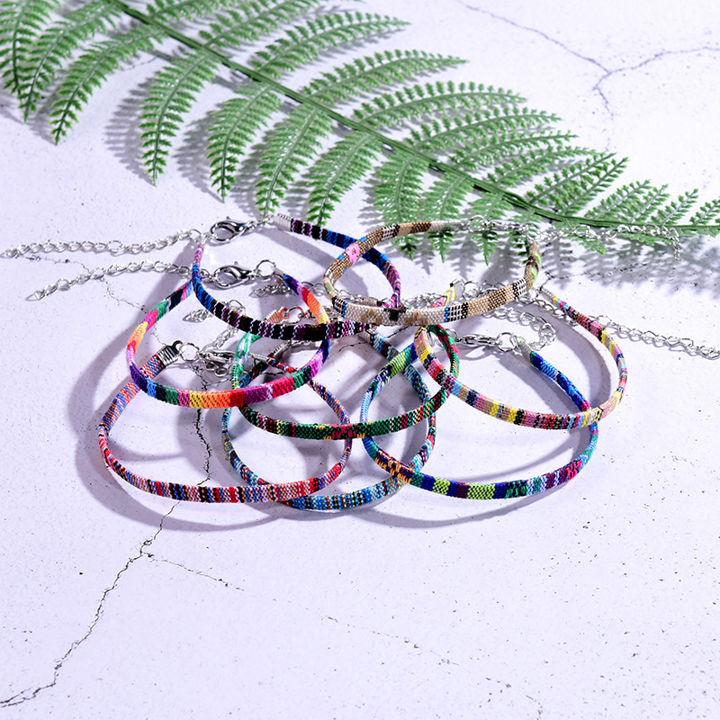 Chain Bohemian Color Ankle Bracelet String Handmade Jewelry – Image 6