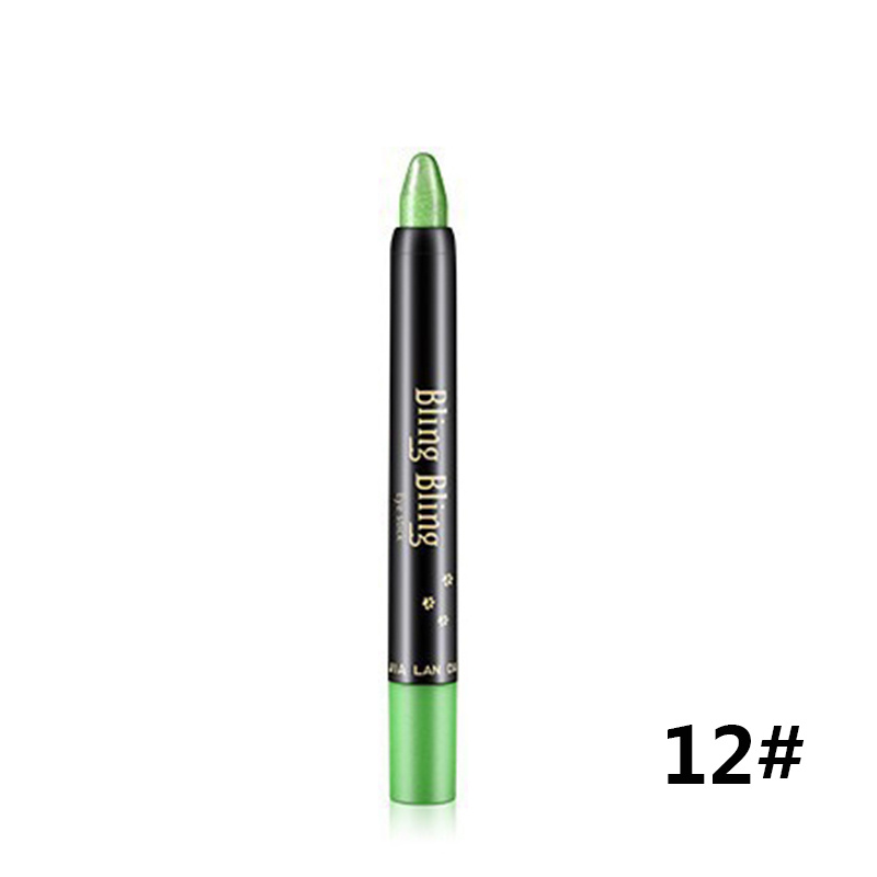 Pearlescent Silkworm Eyeshadow Pen Lasting Waterproof And Not Blooming Shiny Pearlescent Gel Pen 15 Color Eye Shadow Pen – Image 9