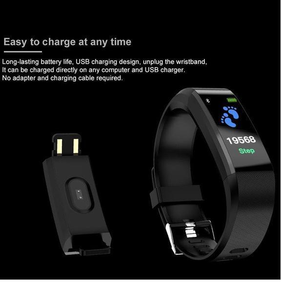 Smart Bracelet With Bluetooth Wristband Heart Rate Monitor Watch Activity Fitness Tracker – Image 10