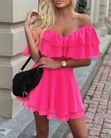 Butterfly Print Multicolore Ruffled Dress – by Storeshoop – Image 10