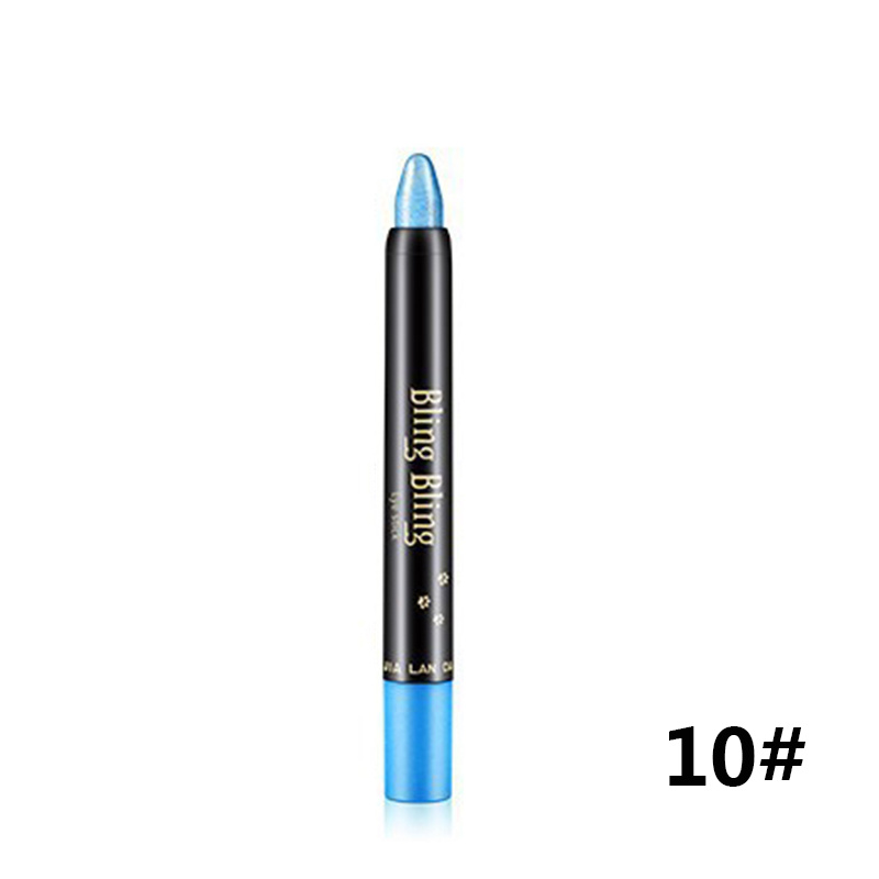 Pearlescent Silkworm Eyeshadow Pen Lasting Waterproof And Not Blooming Shiny Pearlescent Gel Pen 15 Color Eye Shadow Pen – Image 5