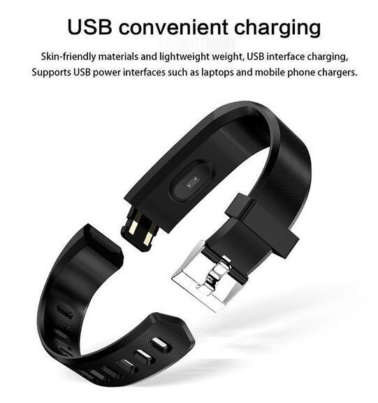 Smart Bracelet With Bluetooth Wristband Heart Rate Monitor Watch Activity Fitness Tracker – Image 3