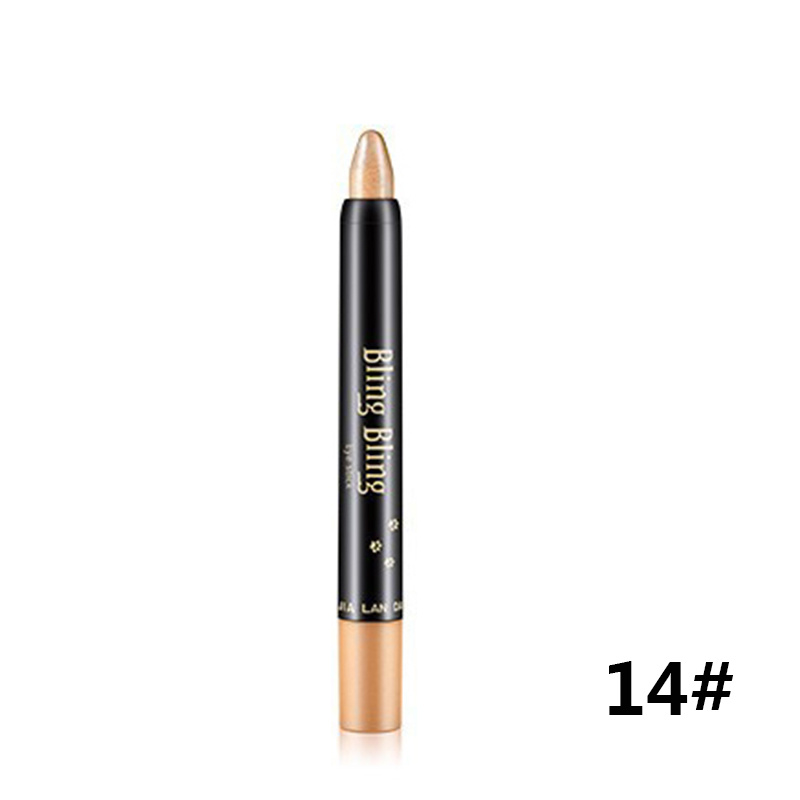 Pearlescent Silkworm Eyeshadow Pen Lasting Waterproof And Not Blooming Shiny Pearlescent Gel Pen 15 Color Eye Shadow Pen – Image 4