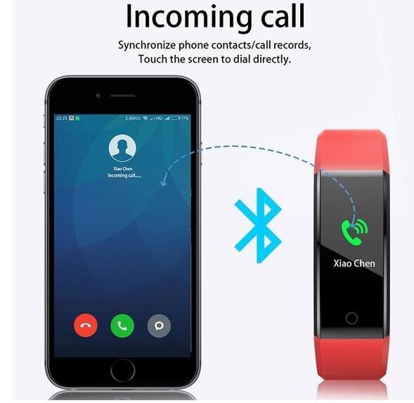 Smart Bracelet With Bluetooth Wristband Heart Rate Monitor Watch Activity Fitness Tracker – Image 7