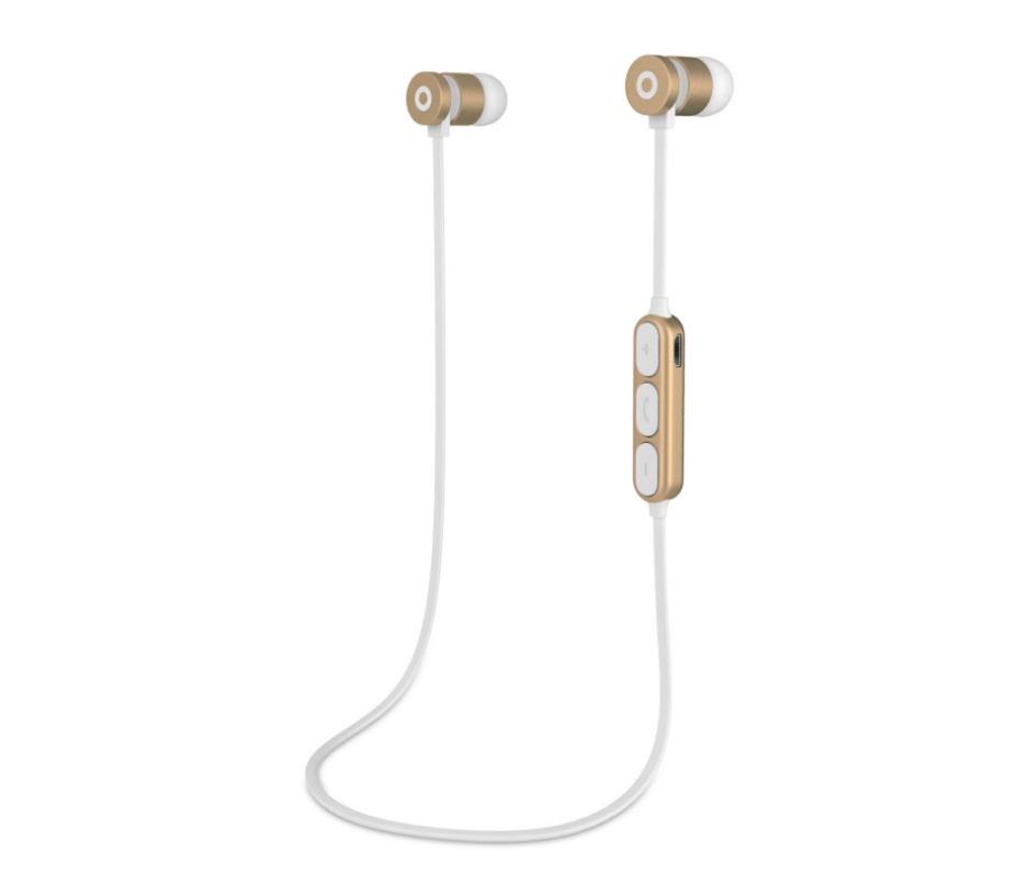 Metal magnetic sports Bluetooth headset wireless In-ear neck-mounted music headset gift – Image 6