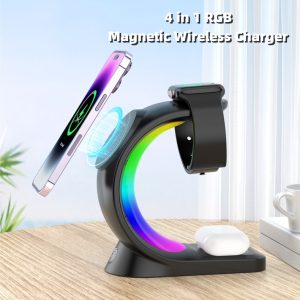 4-in-1 Magnetic Wireless Charger –