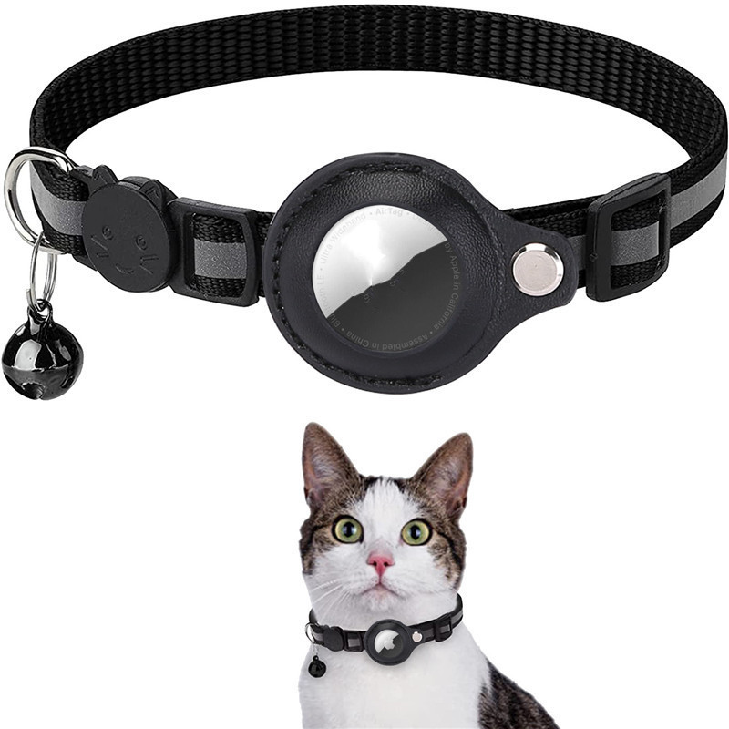 Reflective Collar Waterproof Holder Case For Airtag Air Tag Airtags Protective Cover Cat Dog Kitten Puppy Nylon Collar – Image 3