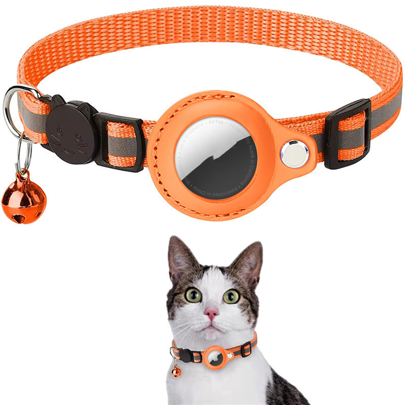 Reflective Collar Waterproof Holder Case For Airtag Air Tag Airtags Protective Cover Cat Dog Kitten Puppy Nylon Collar – Image 7