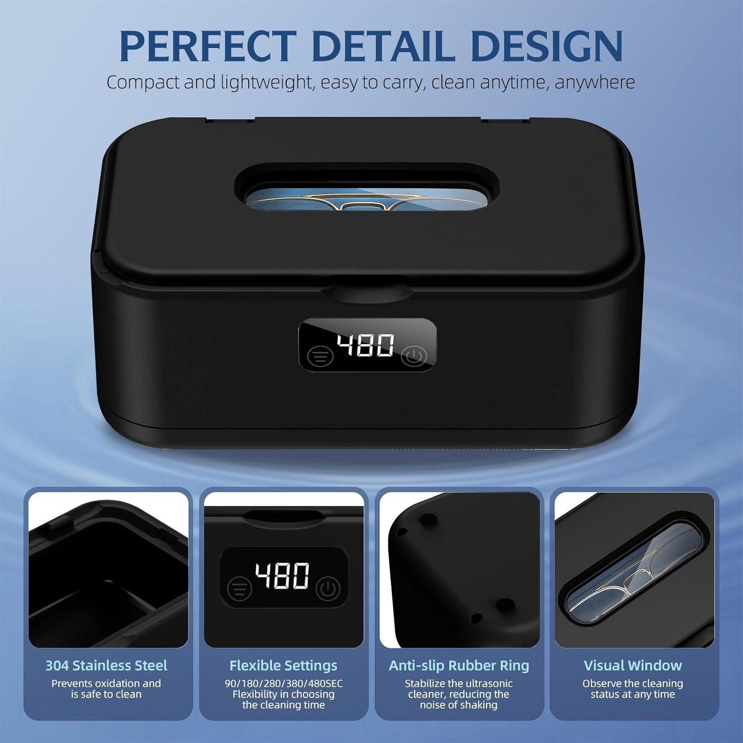 Household Denture And Jewelry Ultrasonic Cleaner – Image 5